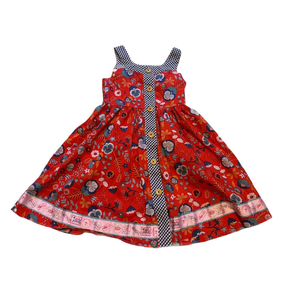 Matilda Jane size 6 Floral Red Kids Dress